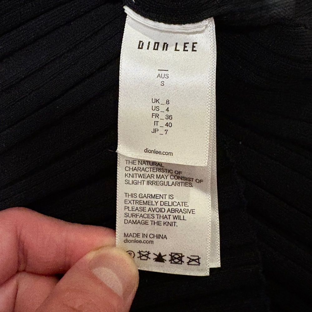 DION LEE SSENSE Exclusive Black Collarbone Skivvy Sweater - Picture 3 of 6